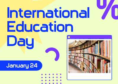 International Education Day Postcard Image Preview