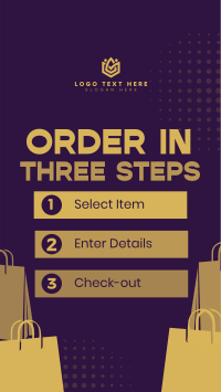 Simple Shop Order Guide TikTok Video Design