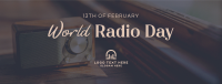 Radio Day Analog Facebook Cover Design
