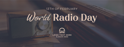 Radio Day Analog Facebook cover Image Preview