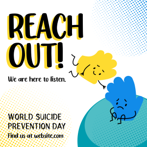 Reach Out Suicide prevention Instagram Post Image Preview