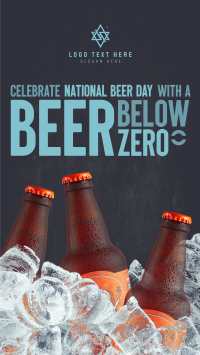 Below Zero Beer Instagram story Image Preview