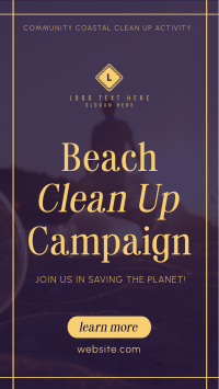 Beach Clean Up Drive Instagram Story Design