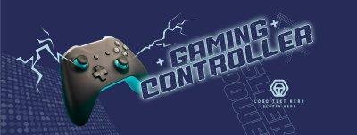 Sleek Gaming Controller Facebook cover Image Preview