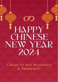 Lantern Chinese New Year Poster Design