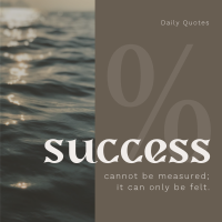 Measure of Success Instagram Post Design
