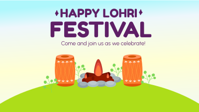 Lohri Celebration Facebook event cover Image Preview