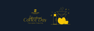 Minimalist Coffee Shop Twitter header (cover) Image Preview