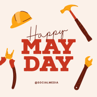 Happy May Day Instagram Post Design