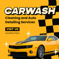 Car Wash Cleaning Service Instagram Post Design