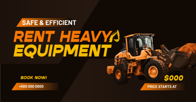 Heavy Equipment Rental Facebook ad Image Preview