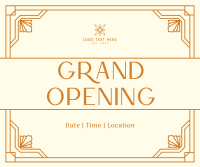 Grand Opening Art Deco Facebook post Image Preview