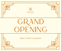 Grand Opening Art Deco Facebook post Image Preview