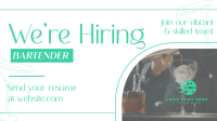 Hiring Bartender Elegant Animation Preview