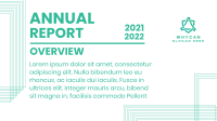 Annual Report Lines Facebook Event Cover Design