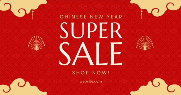 Lunar New Year Sale Facebook Ad Design Image Preview
