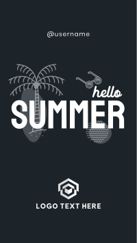 Hello Summer YouTube Short Design