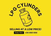 LPG Cylinder Postcard Image Preview