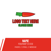 Carrot Knife Business Card Design