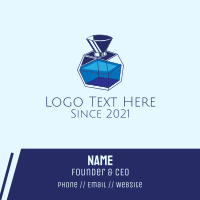 Blue Perfume Bottle Business Card | BrandCrowd Business Card Maker