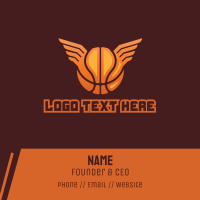Basketball Wings Business Card Design