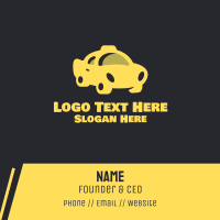 Yellow Taxi Cab Business Card Design