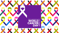 Cancer Day Ribbons Zoom Background Image Preview