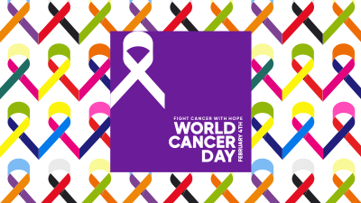 Cancer Day Ribbons Zoom Background Image Preview
