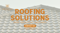 Professional Roofing Solutions Video Design