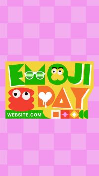 Emoji Day Greeting TikTok Video Design