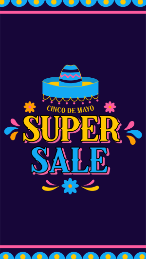 Cinco De Mayo Biggest Colorful Sale Facebook story Image Preview