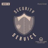 Security Uniform Badge Instagram Post Design