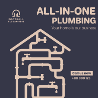 All-in-One plumbing services Instagram post Image Preview