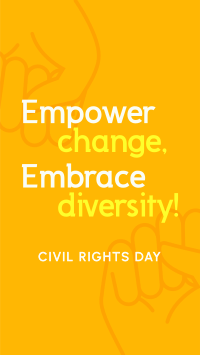 Empowering Civil Rights Day Instagram Reel Design