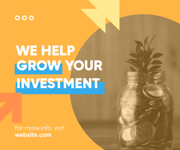 Grow your investment Facebook Post Design Image Preview