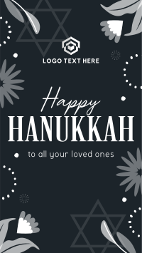 Elegant Hanukkah Night TikTok video Image Preview
