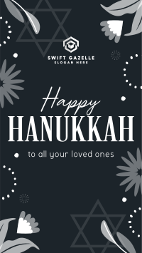 Elegant Hanukkah Night TikTok Video Image Preview