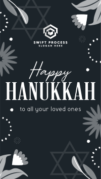 Elegant Hanukkah Night TikTok Video Image Preview