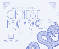 Majestic Chinese New Year Facebook Post Design