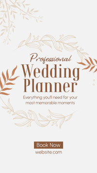 Wedding Planner Services Facebook Story Design