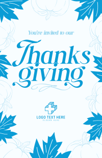 Simple Thanksgiving Day Invitation Preview