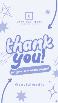 Quirky Thank you Instagram Reel Design