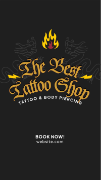 Tattoo & Piercings Facebook story Image Preview