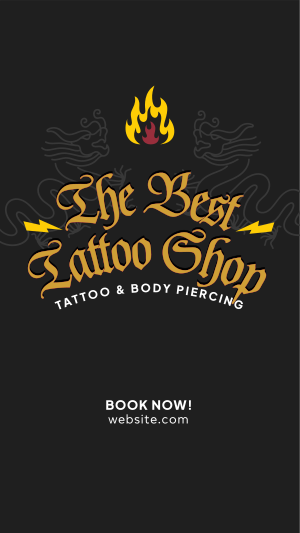 Tattoo & Piercings Facebook story Image Preview