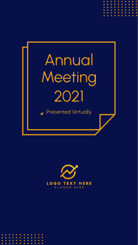 Annual Meeting 2021 Facebook Story Design