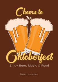 Oktoberfest Beer Night Poster Design