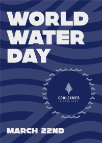 World Water Day Waves Poster Design