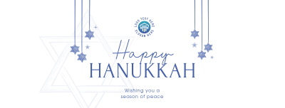 Simple Hanukkah Greeting Facebook cover Image Preview