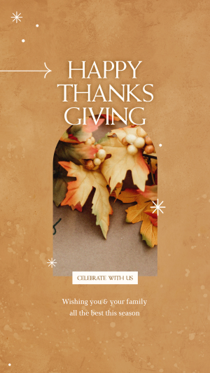 Thanksgiving Celebration Facebook story Image Preview