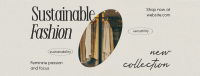 Clean Minimalist Sustainable Fashion Facebook cover Image Preview